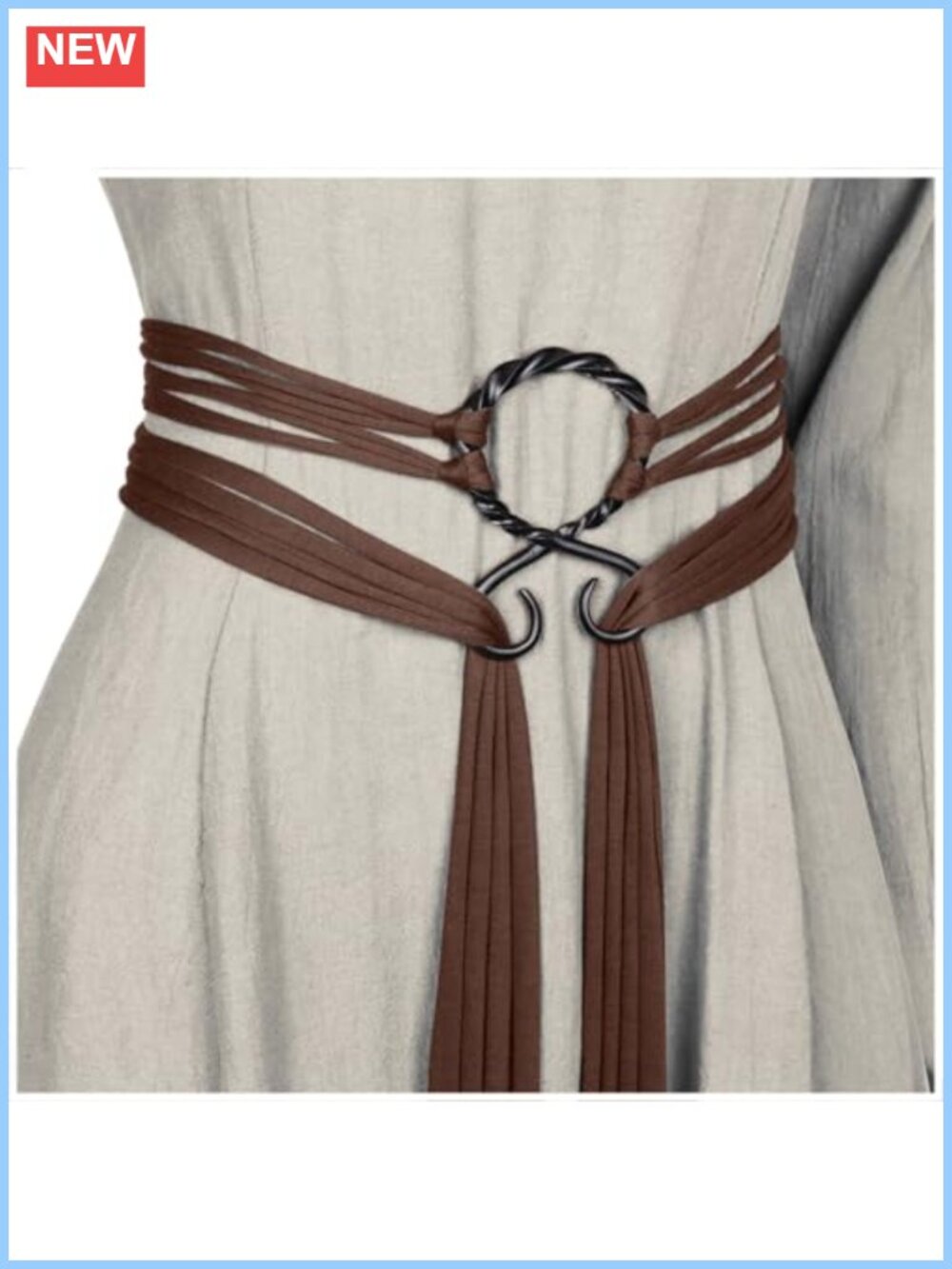 Viking Troll Cross Rope Belt Polyester Norse Witch Medieval Costume Accessory